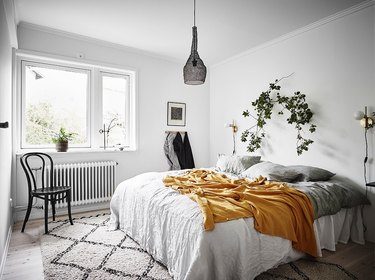 minimal bohemian bedroom