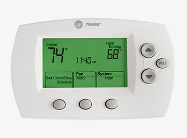 A Trane 600 series thermostat.