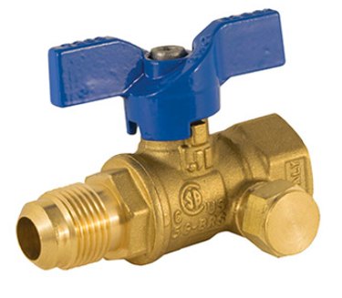 Outdoor gas valve.