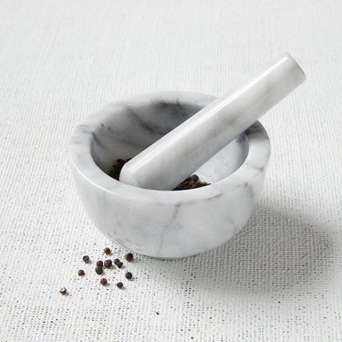 marble mortar and pestle