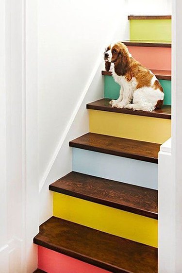 multicolored stairs