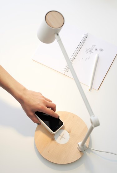 lamp with charging pad