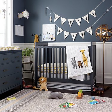 charcoal color theme nursery