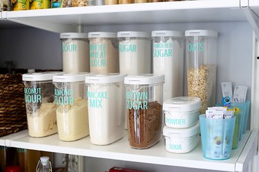 How to Organize a Pantry in pantry organized with containers