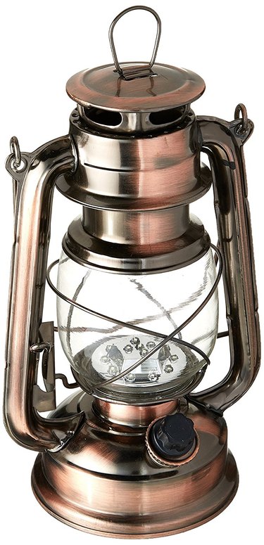 A bronze lantern.