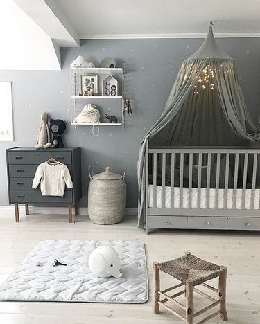 gray baby room