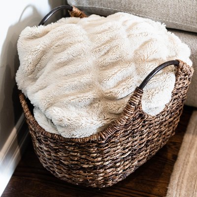 blanket in a basket