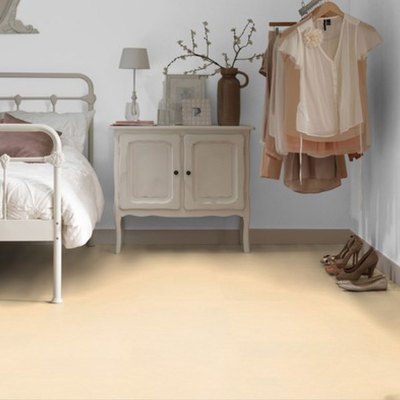 Bedroom with linoleum flooring