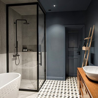 stone shower ceiling