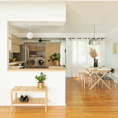 kitchen with hardwood floors