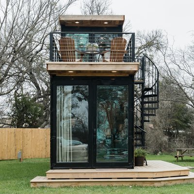 modern shipping container tiny house