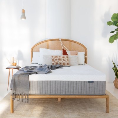 Brentwood Home mattress in bright bedroom