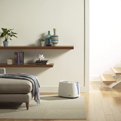 Honeywell humidifier in minimalist living space