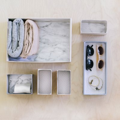 DIY organizational boxes
