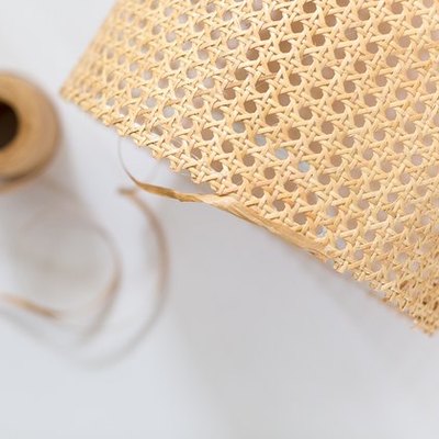 Cane lampshade DIY
