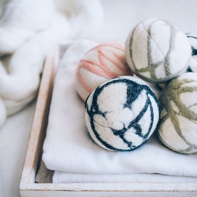 DIY Felted Wool Dryer Balls