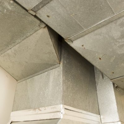 Detail of sheet metal ducts