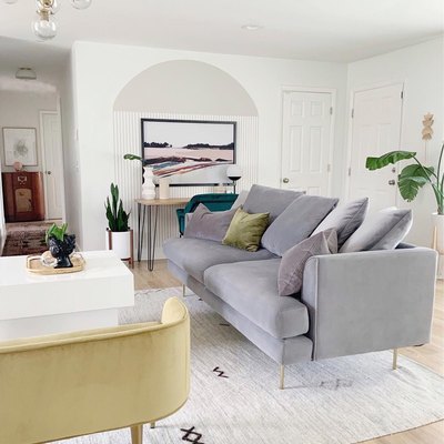 shop the room velvet living room
