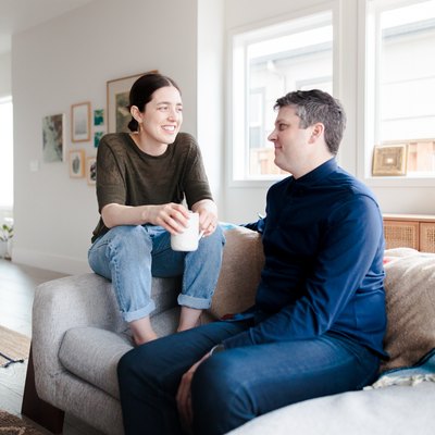Leah Lavelle and Keith Mokris in their Portland home