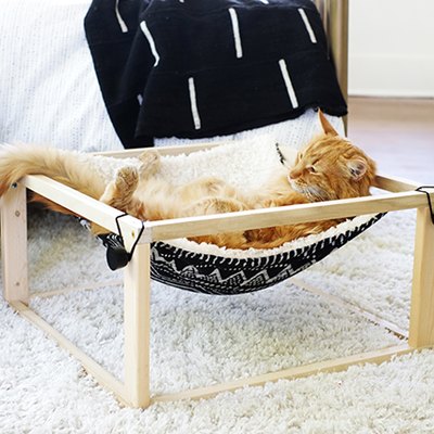 DIY Modern Hammock Bed for Cats