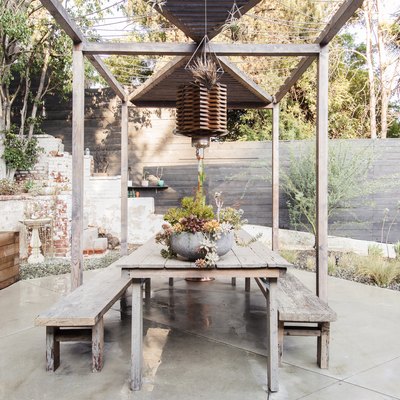 Garden Patio in Backyard