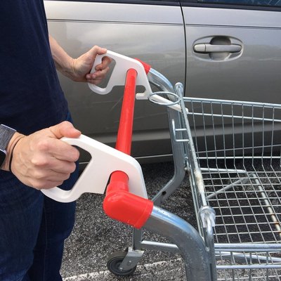 Sanitary shopping cart handles
