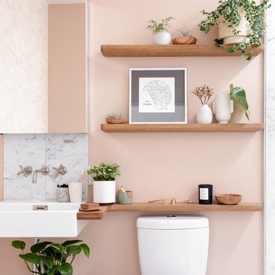 pink bathroom