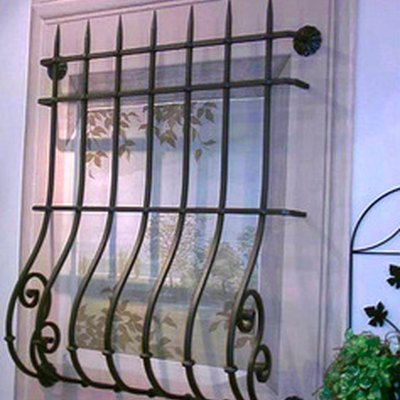Elegant window security bars.