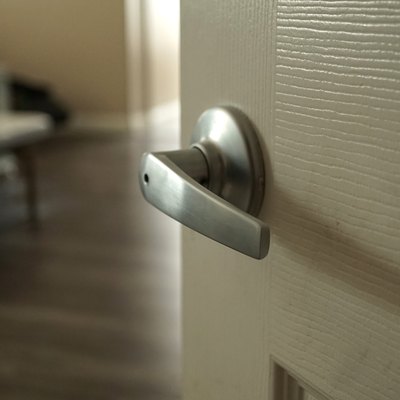 Room door handle.