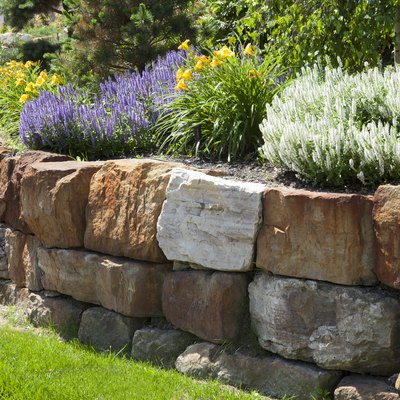 Garden with stone landscaping