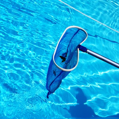 A pool skimmer.