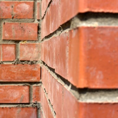 corner of a brick wall