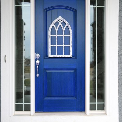 Blue Painted Front Door