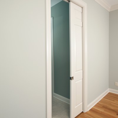 New Pocket Door in a House Bedroom