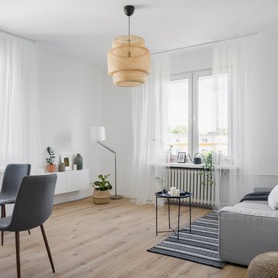 Cozy apartment with sofa