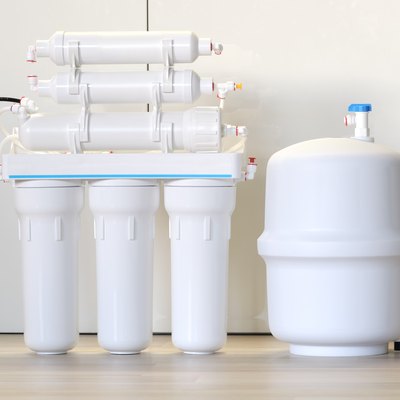 Domestic reverse osmosis filter. Water purifier