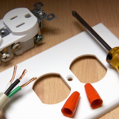 Components needed to install an electrical socket yourself