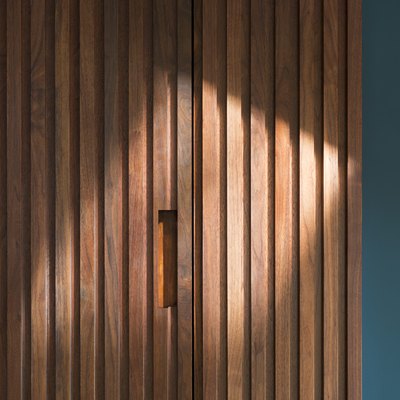 Wooden Panel Cabinet Door By Ocean Blue Wall