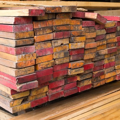 wooden stacked, Raw material for packing or construction