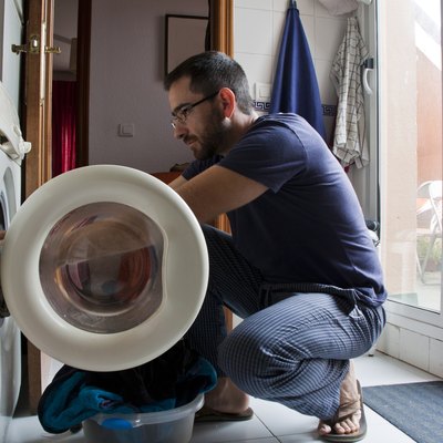 Man Doing Chores