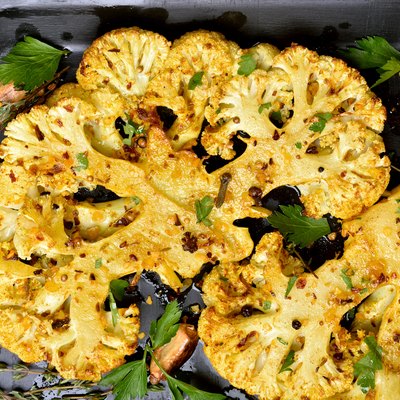 Roasted cauliflower steak
