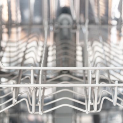 Full Frame Shot Of Dishwasher At Home