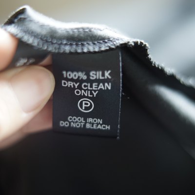 Label on clothing.