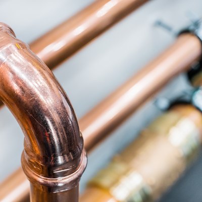 Brilliant new copper pipes