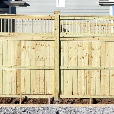 New wood privacy fence