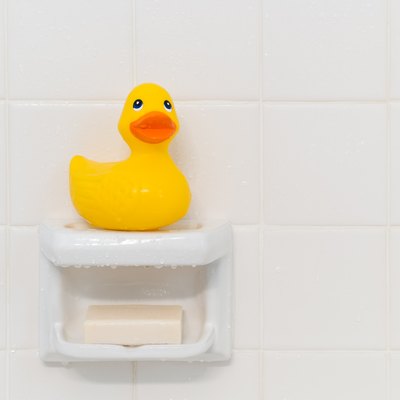 Rubber Duck in Shower