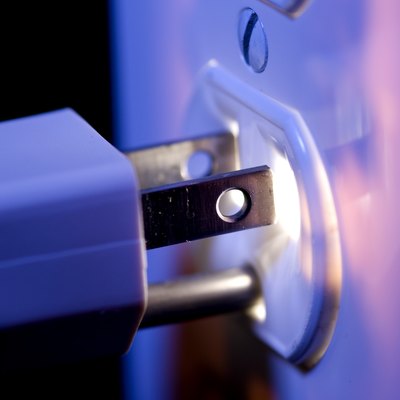 Glowing Electric Outlet and Plug