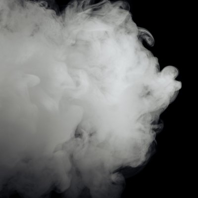 Abstract white smoke