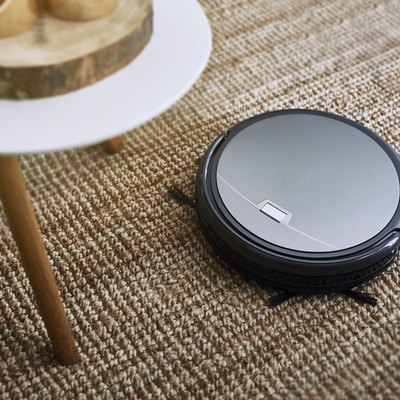 robotic vacuum cleaner on the floor