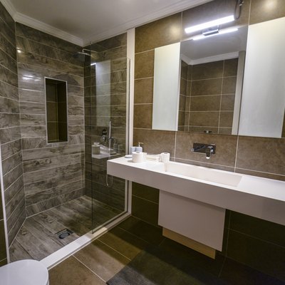 Luxurious Bathroom In A Beautiful Hotel